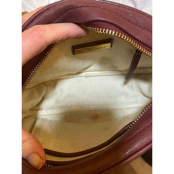 AUTHENTIC TORY BURCH MAROON KIRA QUILTED CAMERA BAG - Picture 7 of 9